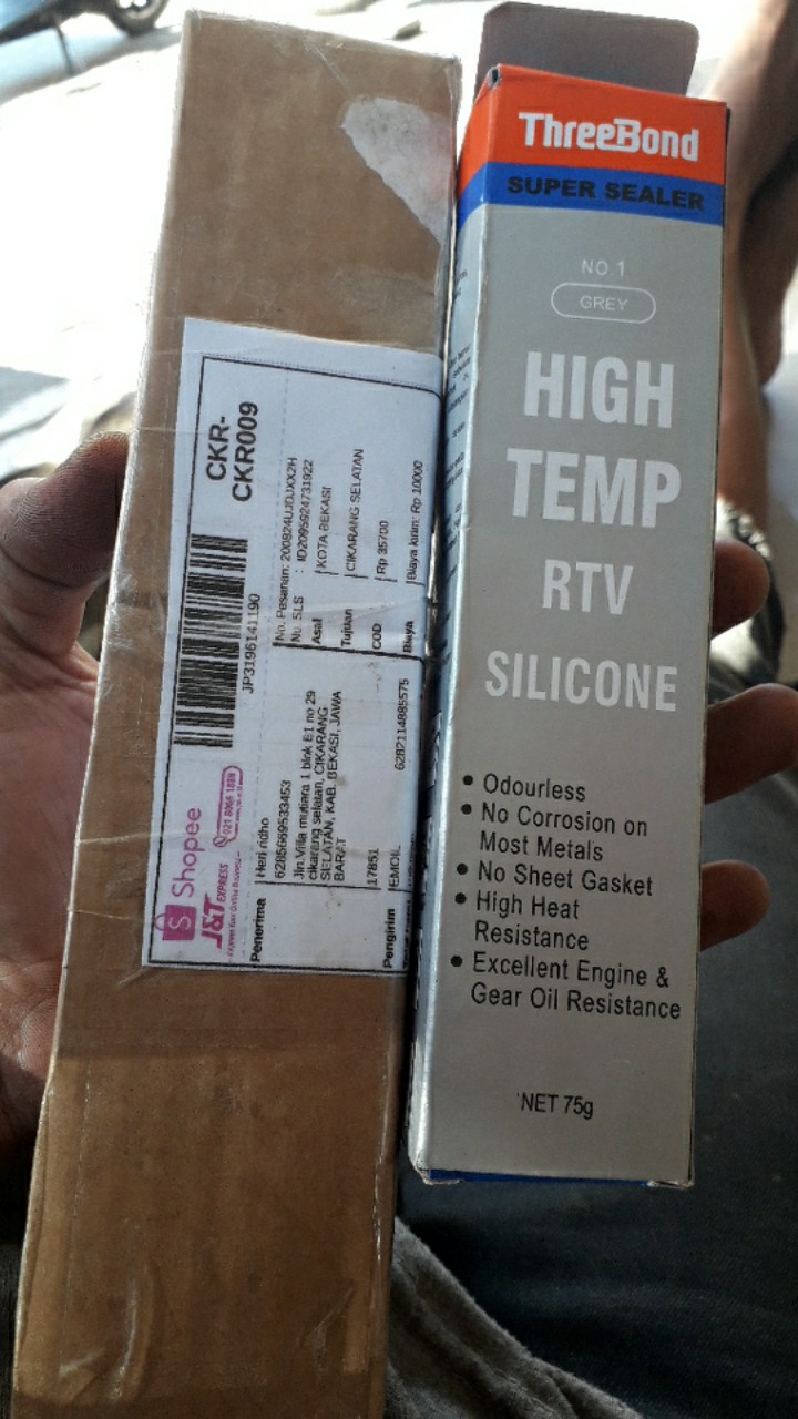 Lem Threebond Super Sealer No.1 Grey High Temp Rtv Silicone Net 75g