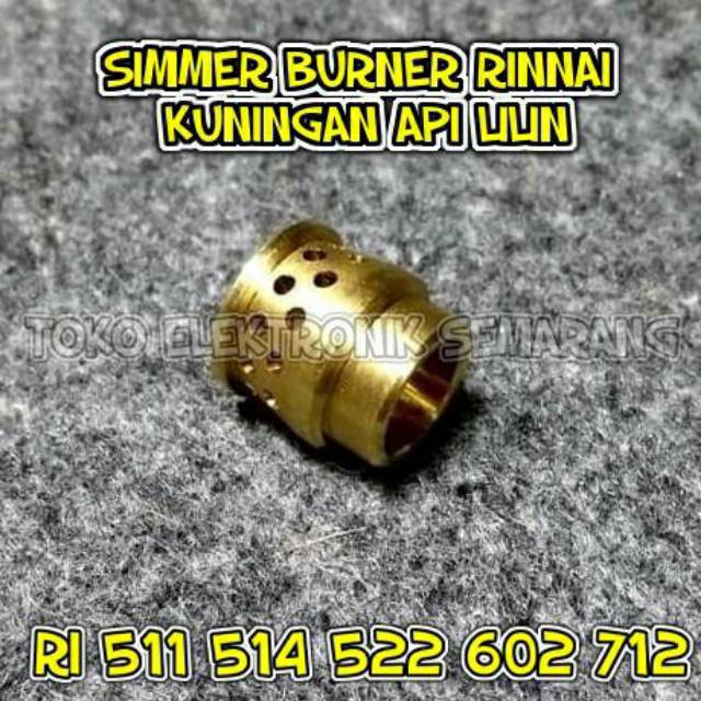 Rinnai Burner Kuningan api lilin rinnai original api tengah