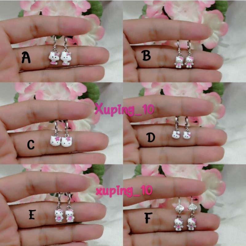 anting anak motif hello kitty silver