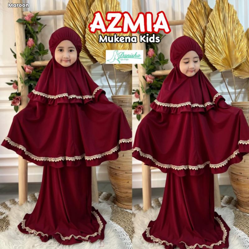 Mukena Mukenah Anak Azmia Kids Ori Danisha Hijab
