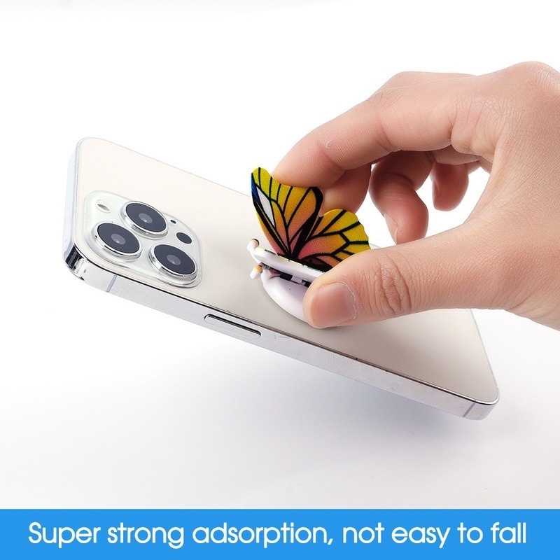 360 ° Stand Holder Butterfly Universal Dapat Diputar Dengan Perekat Untuk Smartphone