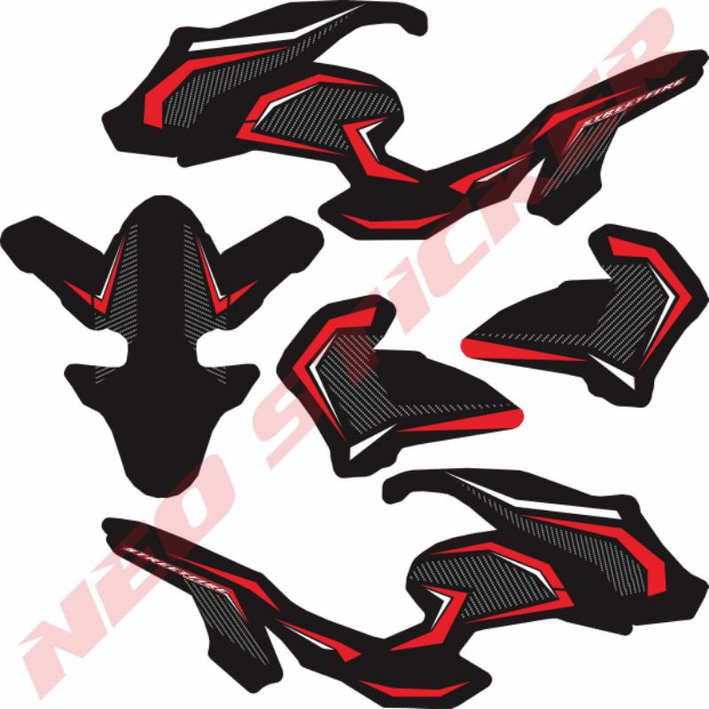 Sticker All New CB150R 2021 Fullbody Carbon Stripes