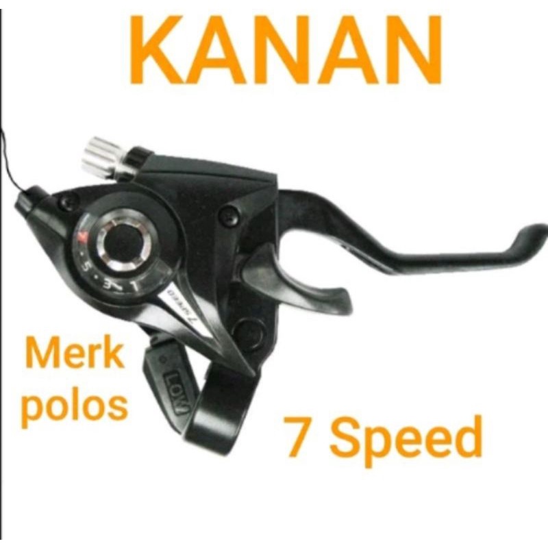 Shifter kanan Operan sepeda Pemindah RD Gigi Brake Handle Rem 7 speed 7sp untuk sepeda mtb seli federal lipat