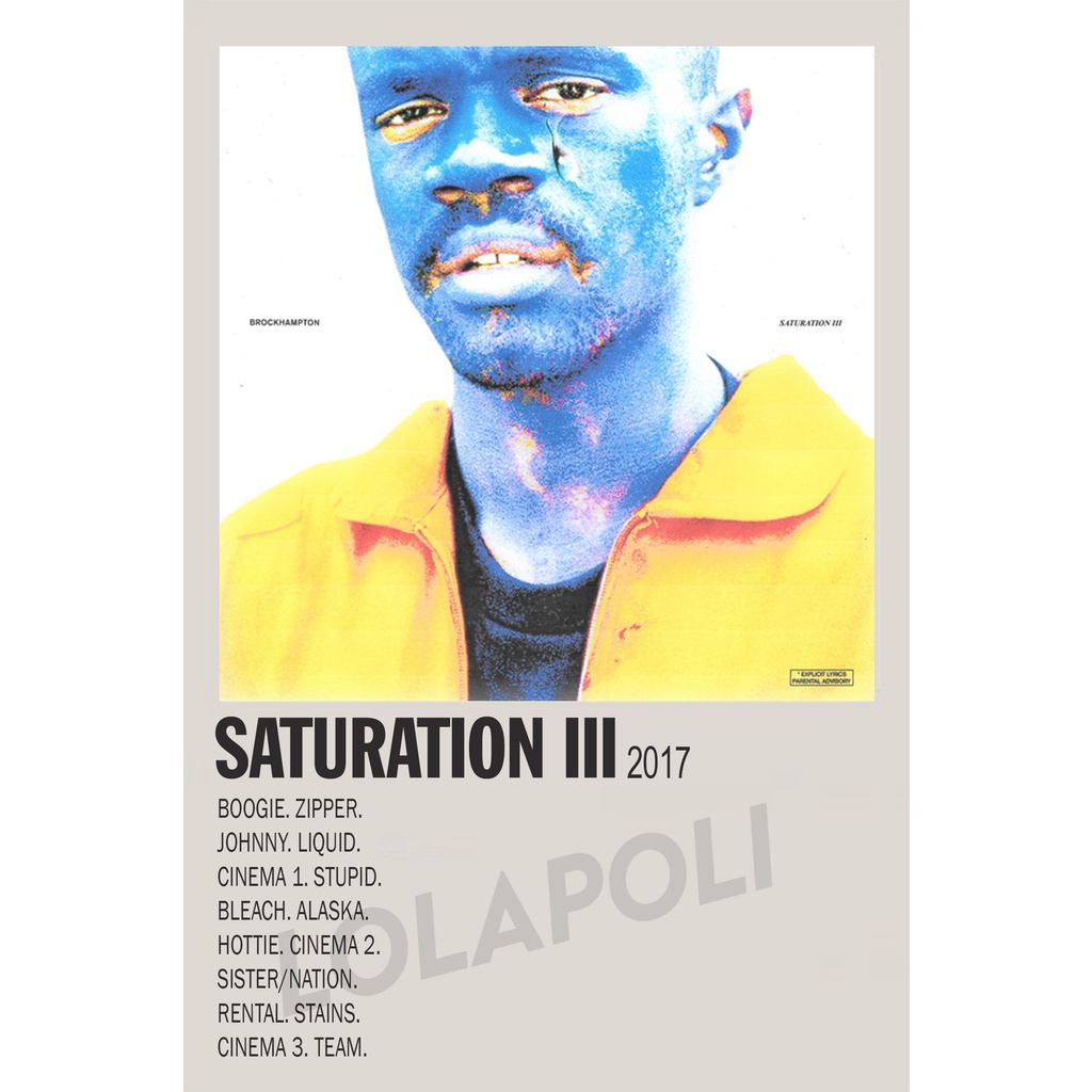 Poster Cover Album SATURATION III - BROCKHAMPTON