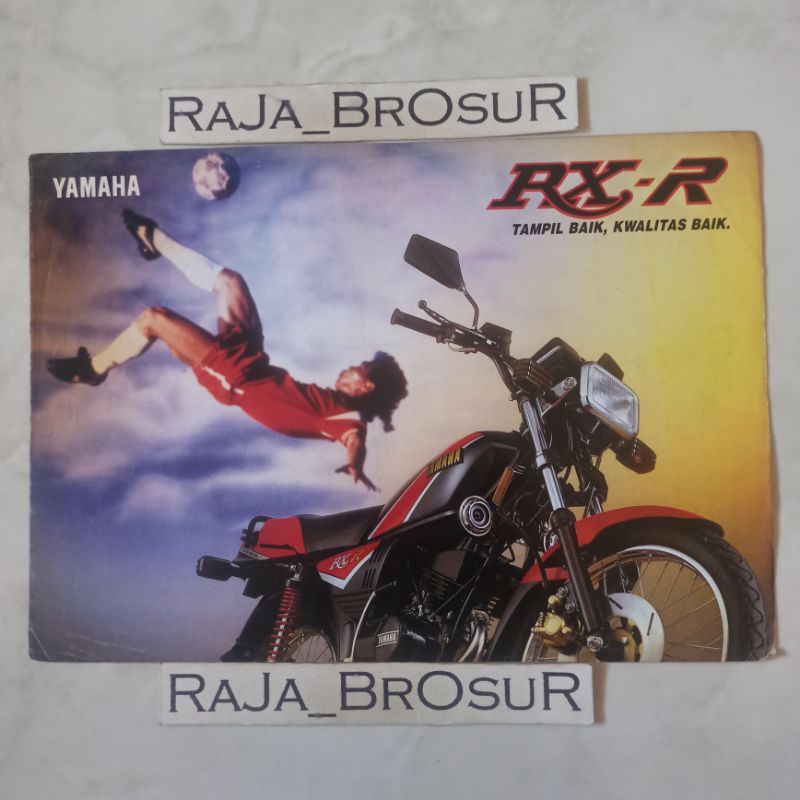 Poster brosur leaflet jadul lawas Yamaha RXR 5speed 2Tak 2T 1991