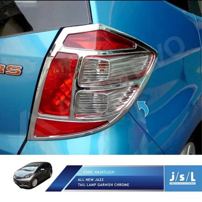 Garnis Lampu Belakang All New Jazz 2008-2013 Chrome Tipe Rs