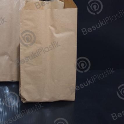 

➧ PaperBag Coklat POLOS / Kantong Coklat Makanan / Brown Kraft Paper Bag / Paper Bag Coklat Grade ❋