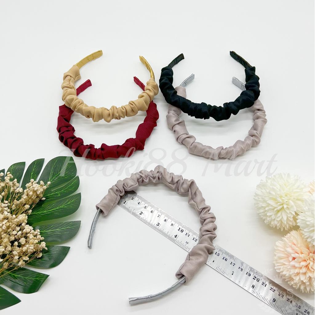 Bando Rambut Korea Import Scrunchie / Satin / Bando Rambut Murah / Bando Rambut Import