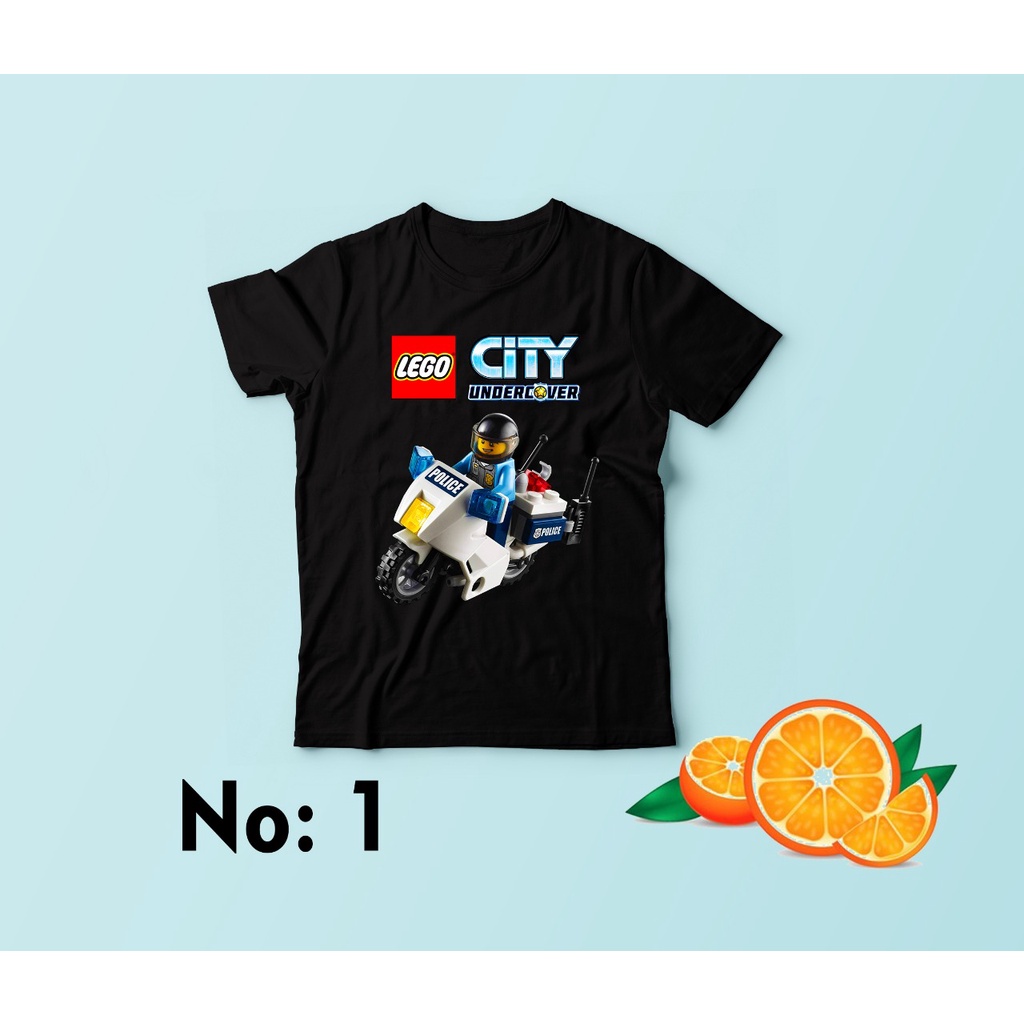 kaos lego undercover / kaos lego police / kaos lego game /ultah / birthday custom anak / kaos couple