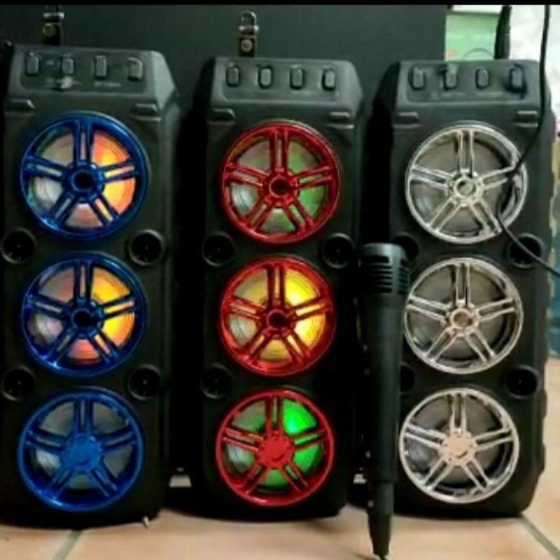 SPEAKER KARAOKE 3 TINGKAT SX-Y3006 ( FREE MIC + KABEL USB ) - SPEAKER Bluetooth TERBARU