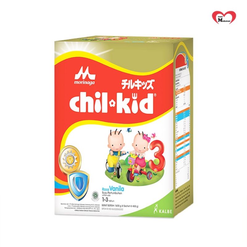 MORINAGA CHIL KID 1-3 TAHUN MADU DAN VANILLA 800G