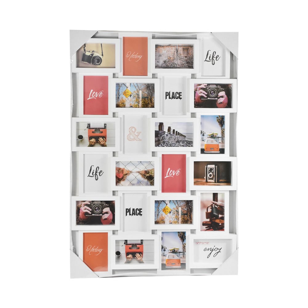 Bingkai Foto 24 Frame 4r - Putih Kris