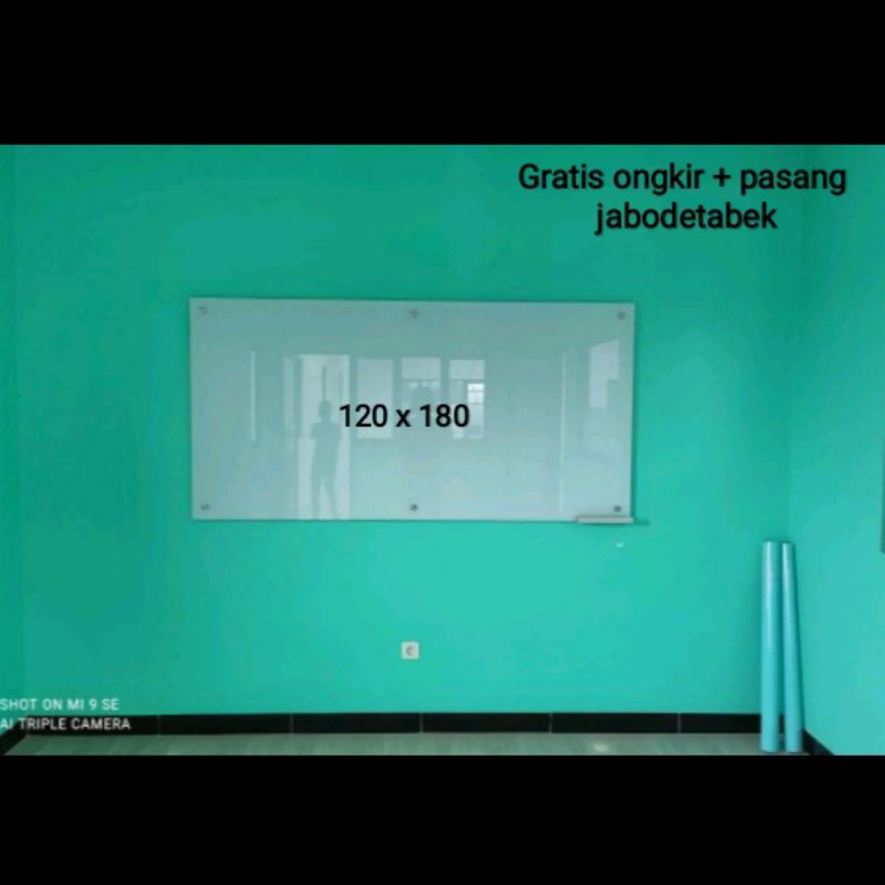 

glassboard papan tulis kaca 120 x 180 cm