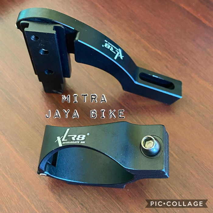 ADAPTOR CLAMP FD SEPEDA LIPAT 40 41 MM BRAZE ON XLR8 - HITAM