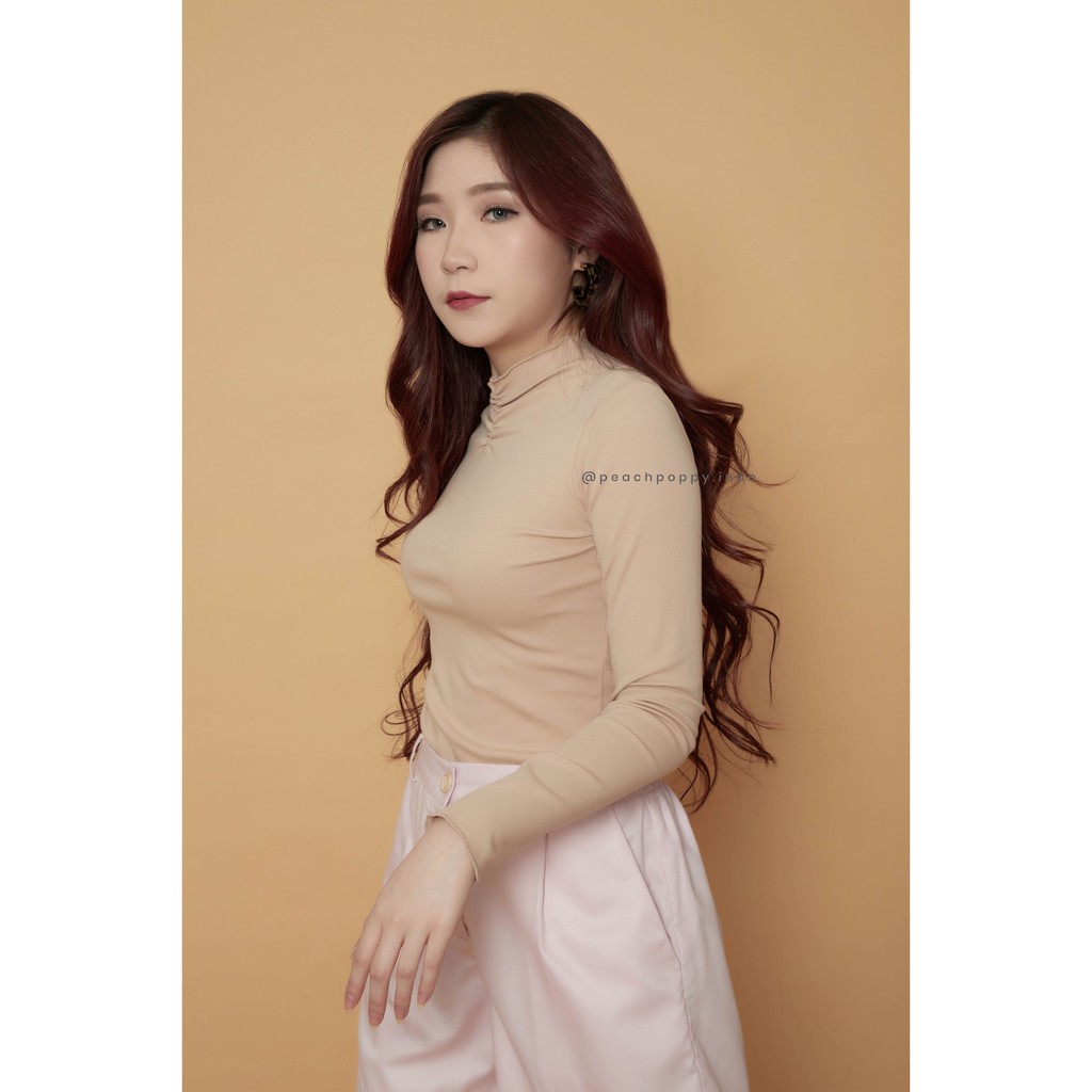 Peach Poppy Omi Top - Atasan Wanita Kaos Lengan Panjang