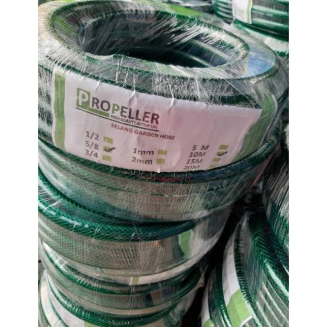 SELANG ANTI LUMUT/SELANG AIR/SELANG HIJAU/SELANG GARDEN PROPELER 5/8&quot; 10M