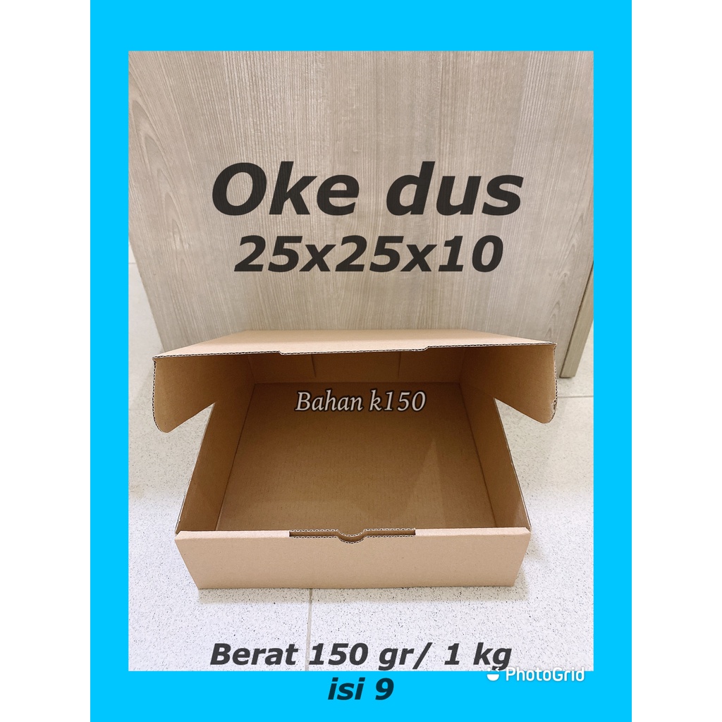 

dus die cut 25x25x10 kardus box murah packing
