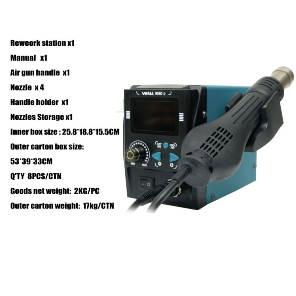 BLOWER / SOLDER UAP YIHUA 959D-I DIGITAL / ALAT SERVIS SERVICE HP LENGKAP TERLENGKAP TERMURAH