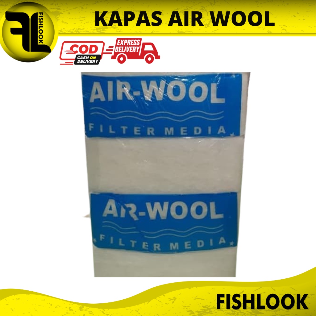 Kapas Filter Aquarium - Air Wool Filter Media Biru (S)