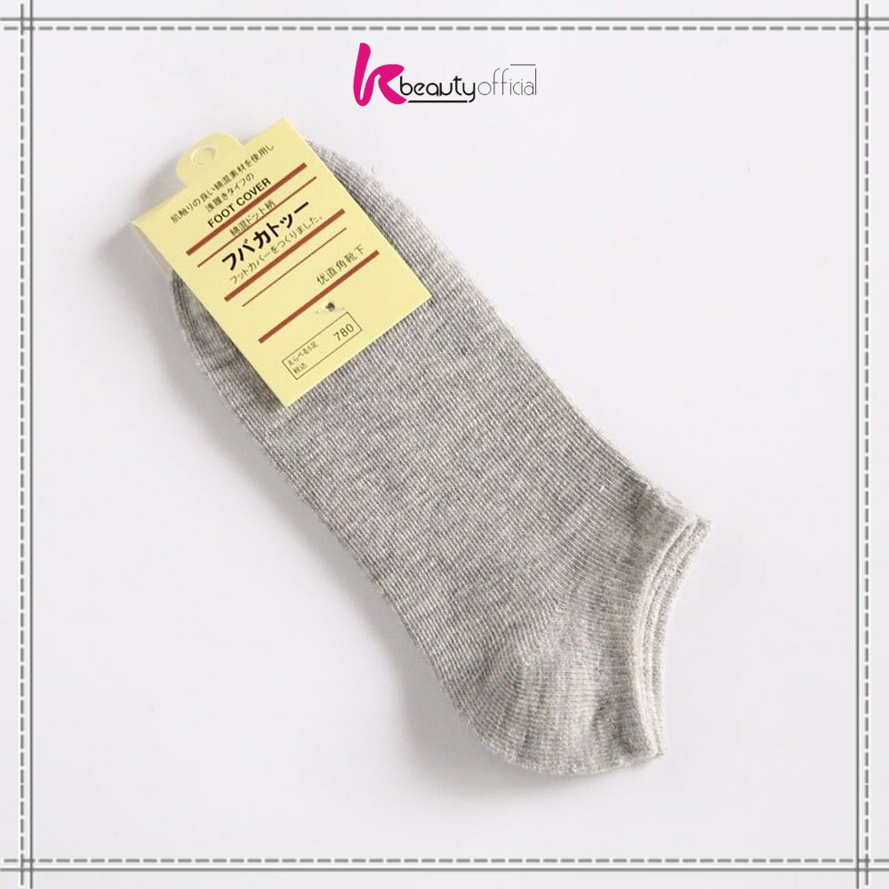 KB-P59 Kaos Kaki Semata Kaki Polos / Kaus Kaki Wanita / Kaos Kaki Ankle Dewasa / Short Socks Import-ABU TUA