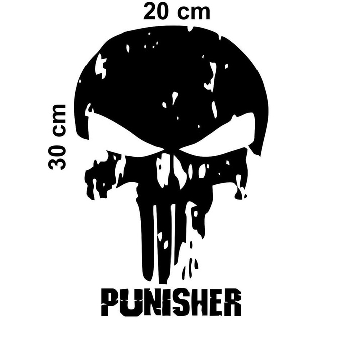 populer] stiker cutting mobil punisher