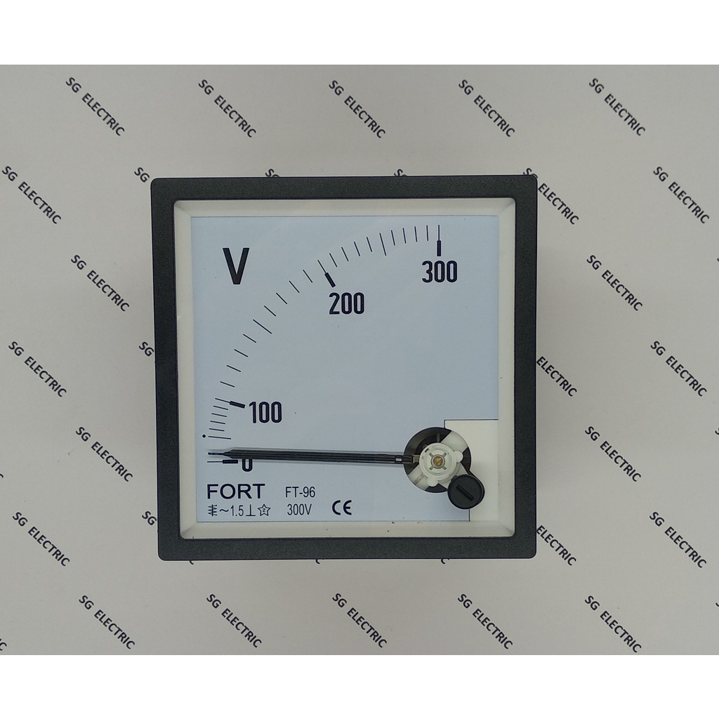 Voltmeter Analog AC 300V FT96 - Volt Meter Analog AC 96x96