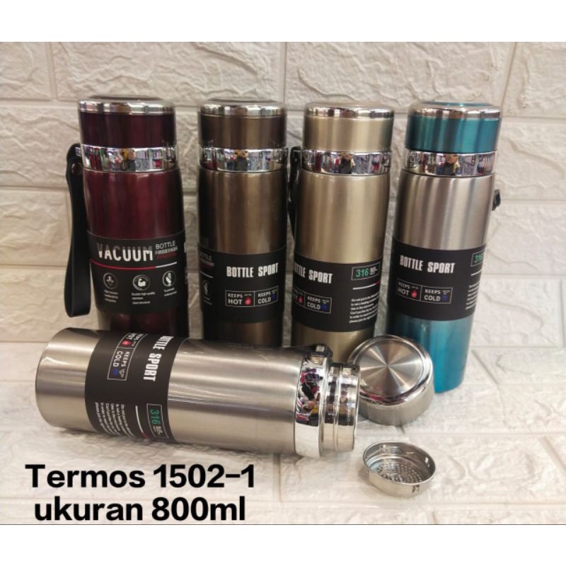 TERMOS HEENOOR STAINLESS STELL 800ml & 1000ml HOT & COOL//TERMOS VACUM CUP