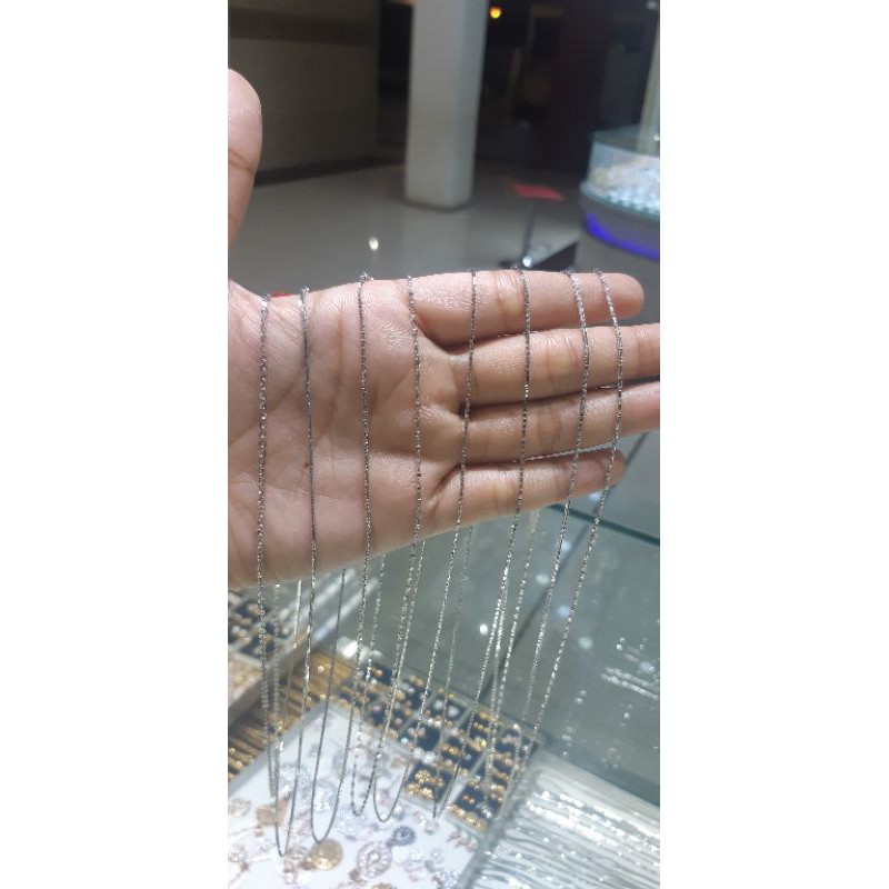 kalung model emas putih asli 3graman