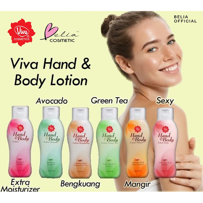 ❤ BELIA ❤ Viva Hand &amp; Body Lotion 100ml BPOM Halal