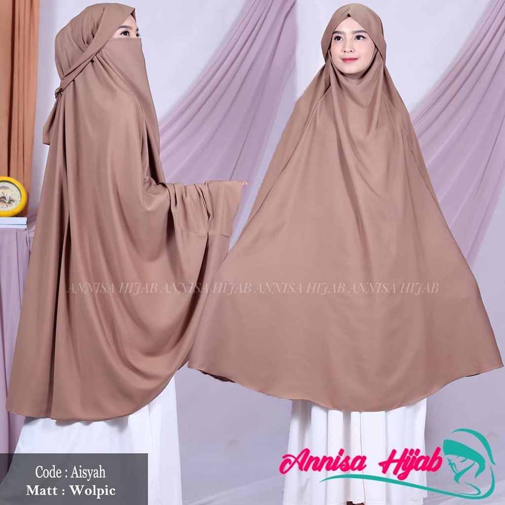 Khimar cadar ukuran 2XL -  3XL 2 in 1/french khimar Bahan Jesrsey-7
