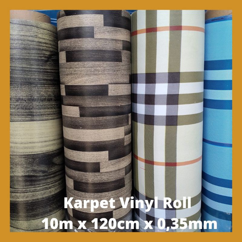 Premium (COD) Jual Karpet Plastik Vinyl 1 ROLL (20 & 10 meter) Untuk Alas Meja dan Lantai FreeOngkir