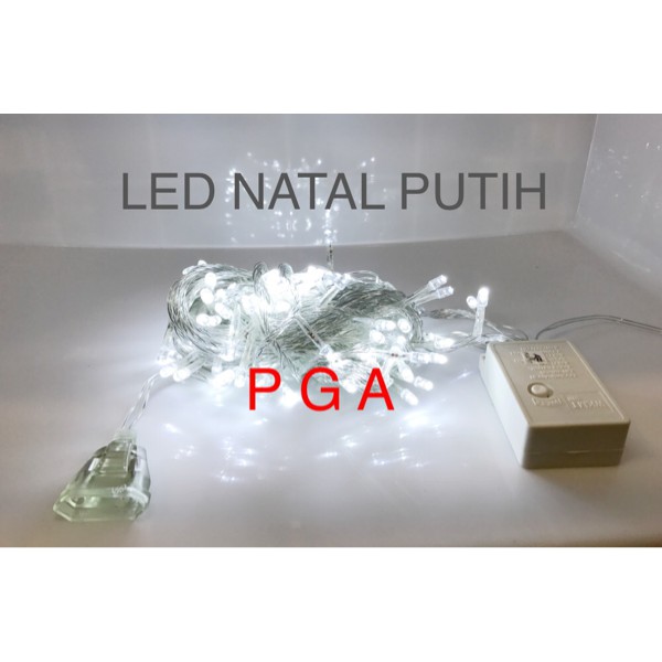 LAMPU NATAL LED LAMPU HIAS LED LAMPU DEKORASI LED PUTIH 100 LED