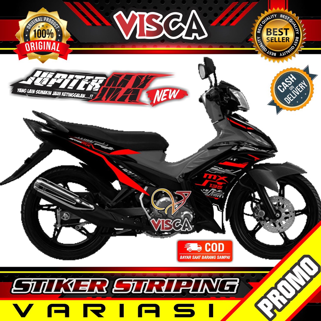 Striping Jupiter MX New 135 - Stiker Sticker Striping Variasi Lis Yamaha Jupiter MX New 135 - Stripi