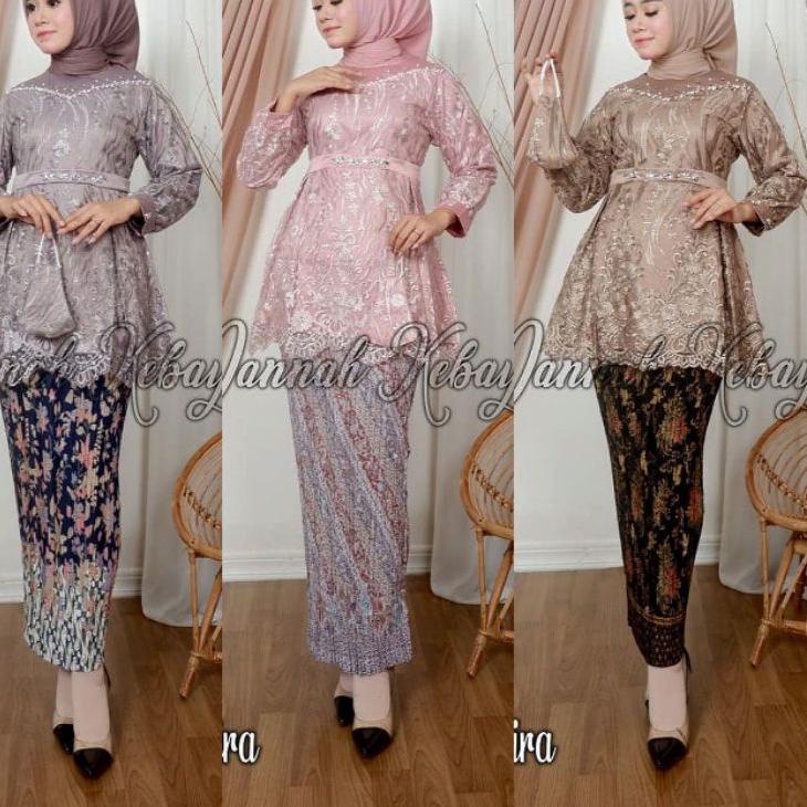 SALEE.. Kebaya Tile Shabira > Setelan Kebaya Burkat / Kebaya Tunik / Kebaya Remaja / Kebaya Modern /