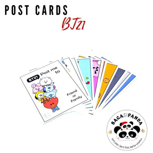 

Kartu Pos BT21 / BT21 Post Cards