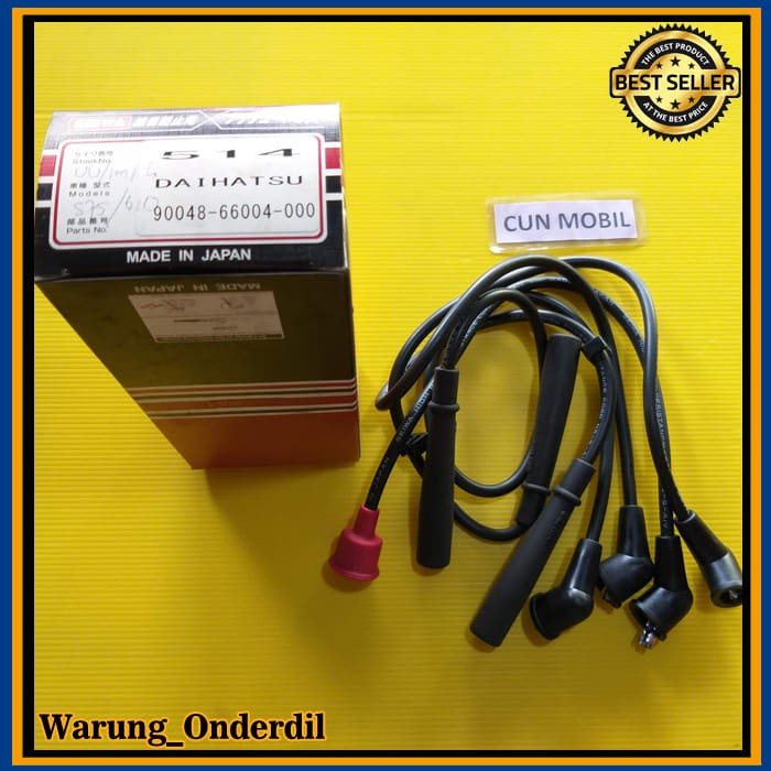 Kabel busi Hijet 1000- G10 merk Seiwa made in Jepang (514) 90048-66004