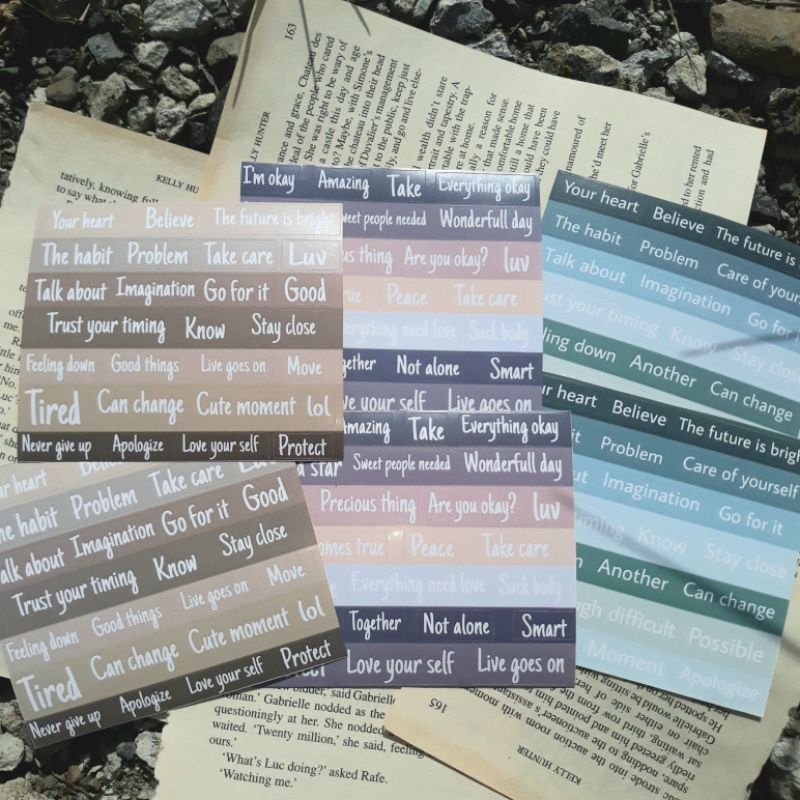 

Sticker word phrases for journaling