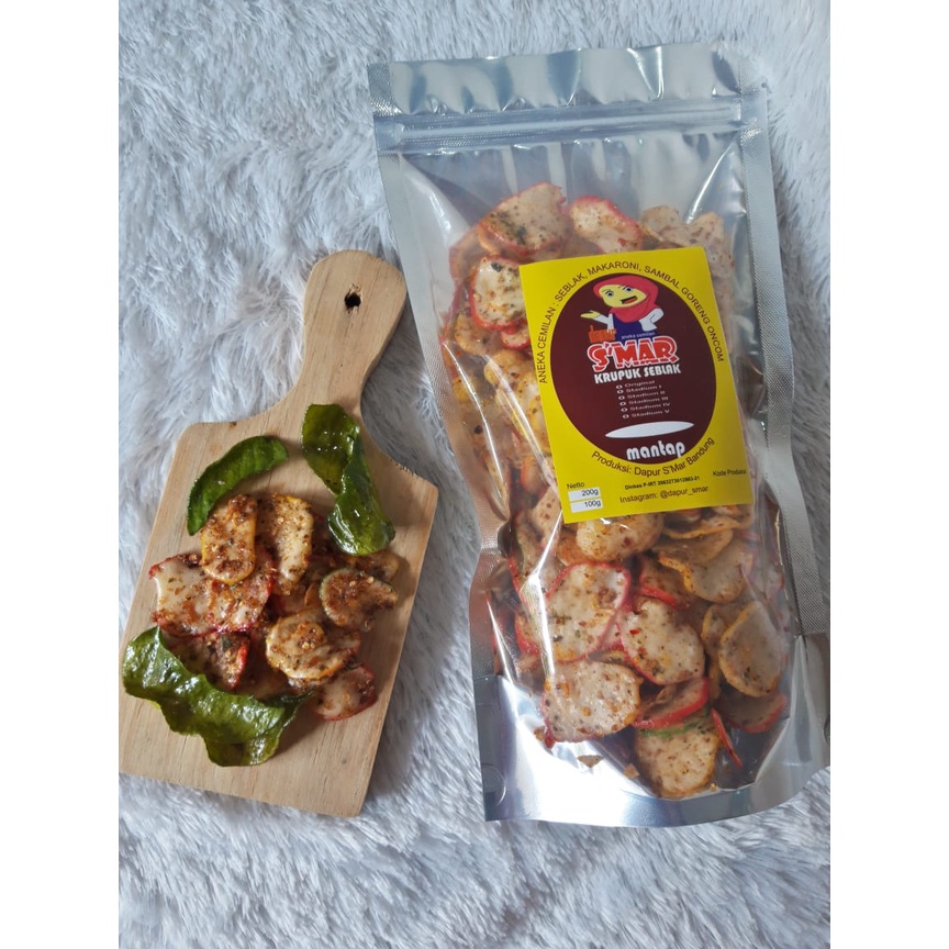 

Dapur Smar Cemilan Kerupuk Seblak Level 3 Ukuran 100 Gram