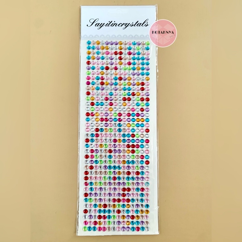 

Diamond Stiker Crystals Sticker Dekorasi Timbul