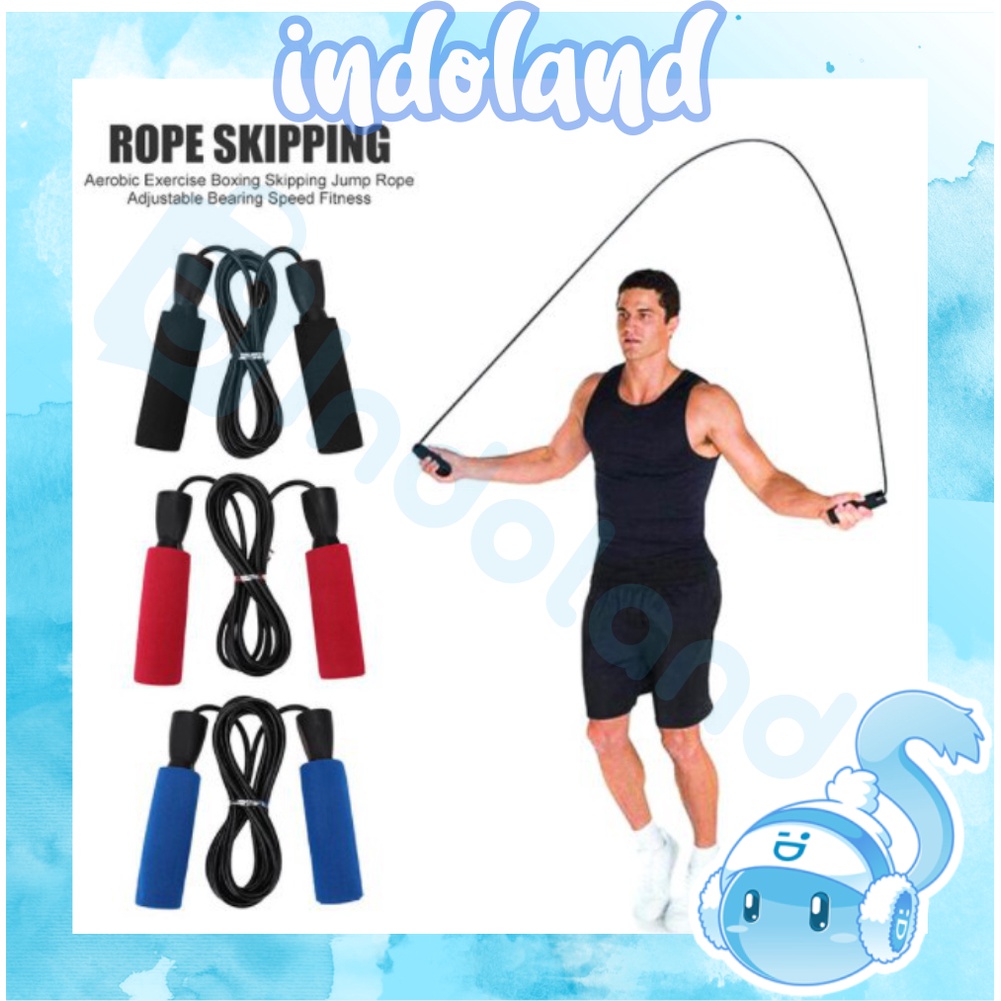 ☀INDOLAND☀ R488 SKIPPING SPEED ROPE LOMPAT TALI JUMP ROPE FITCOACH