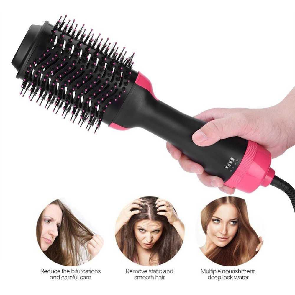 OLOEY Sisir Roller Hair Dryer Rambut 2in1 Volumizer Curler Comb WB-336