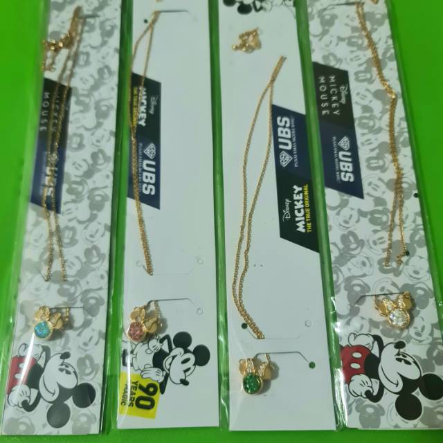 Kalung kepala minnie mouse batu warna kadar 375 UBS