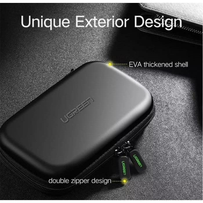 UGREEN HARD CASE EVA FOR HDD SSD POWERBANK EARPHONE HARD DRIV