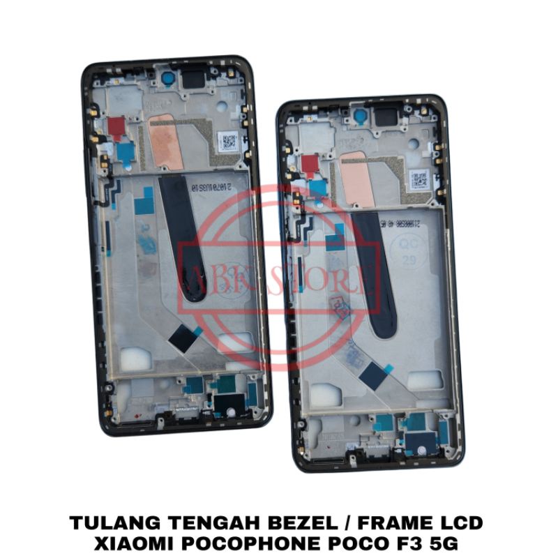 FRAME LCD - TATAKAN LCD XIAOMI POCOPHONE POCO F3 5G TULANG TENGAH BEZEL BAZEL - MIDDLE FRAME