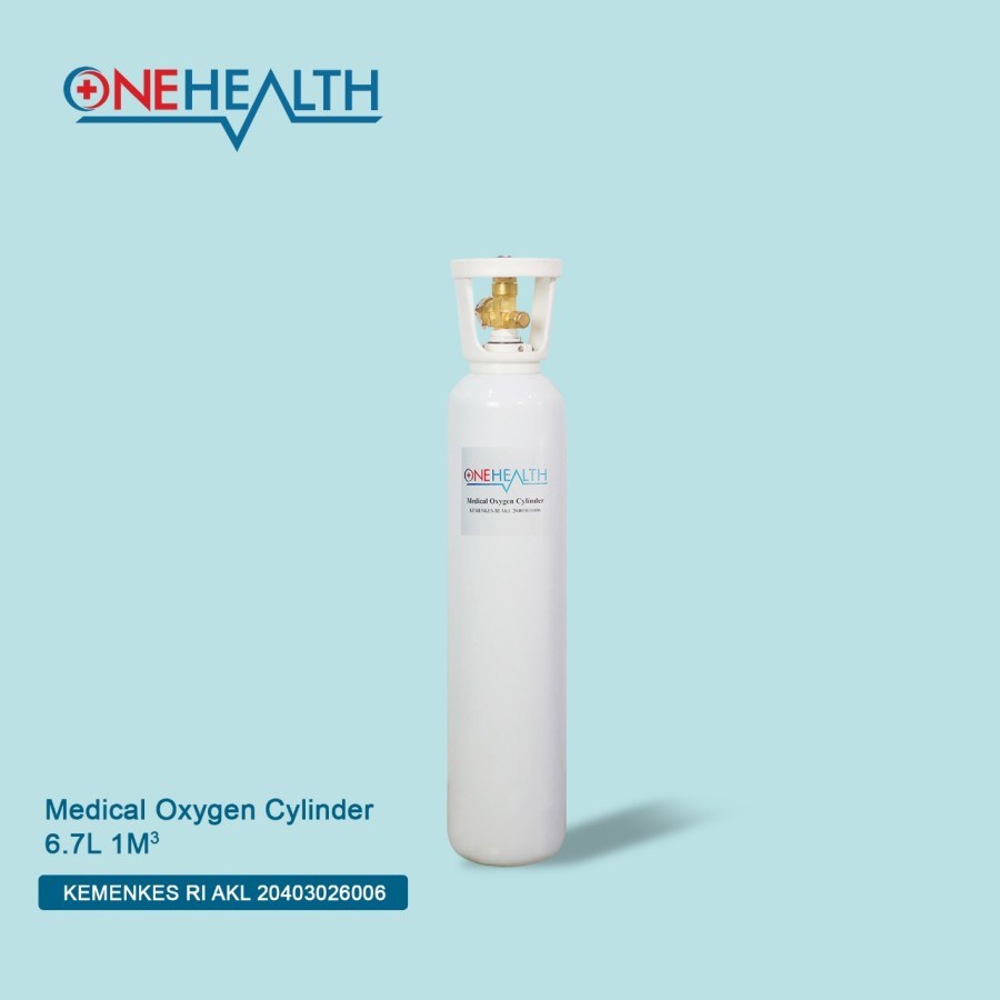 Tabung Oksigen Onehealth 1 Kubik l Medical Oxygen O2 1m3