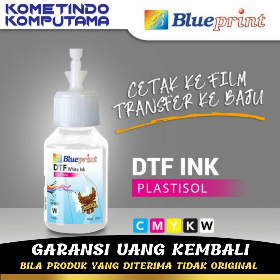 PUTIH Tinta DTF INK WHITE BLUEPRINT 100ml