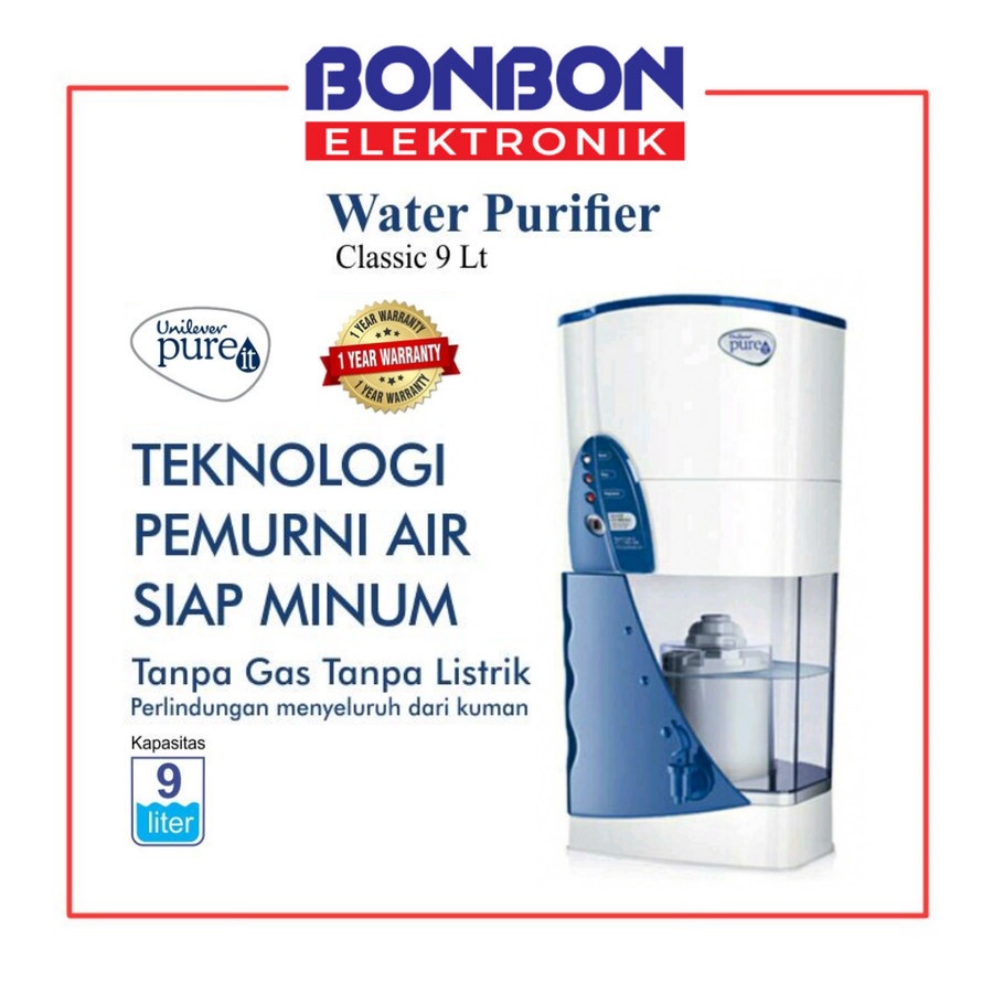 Unilever Pure It Water Purifier Classic 9L PureIt