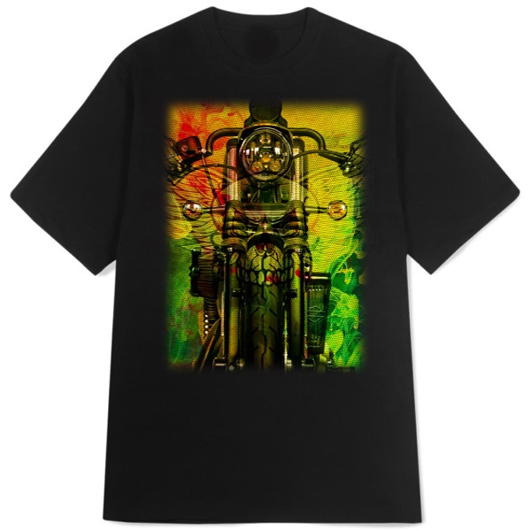 Kaos Biker Skull Tattoo Bikers SKU-199448495002 Tshirt Unisex