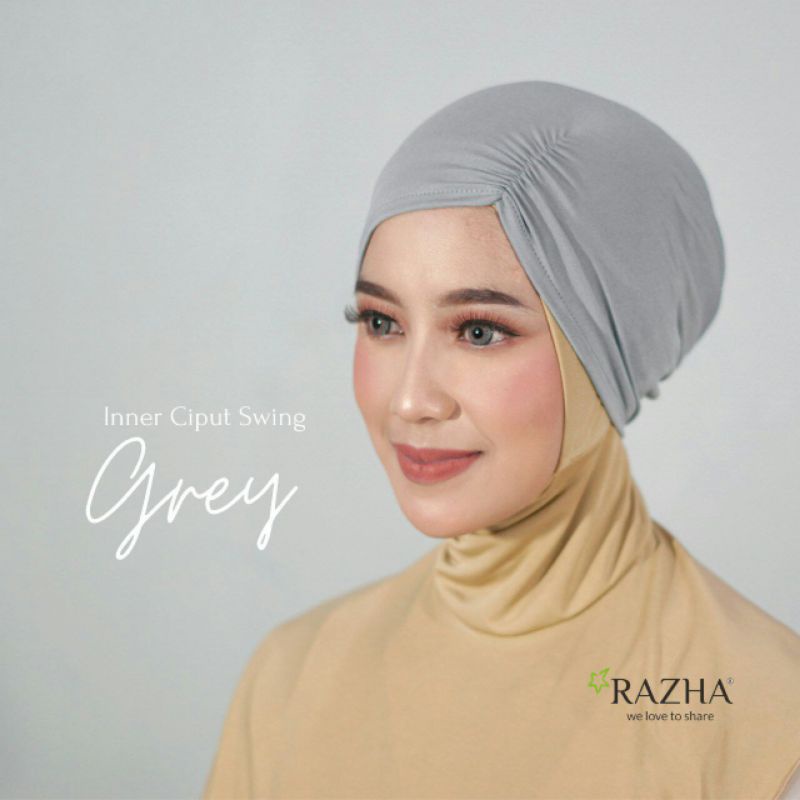 Inner Ciput Swing Kerut Razha Spandek Premium | Ninja Dalaman Jilbab Nyaman qimmarhijab