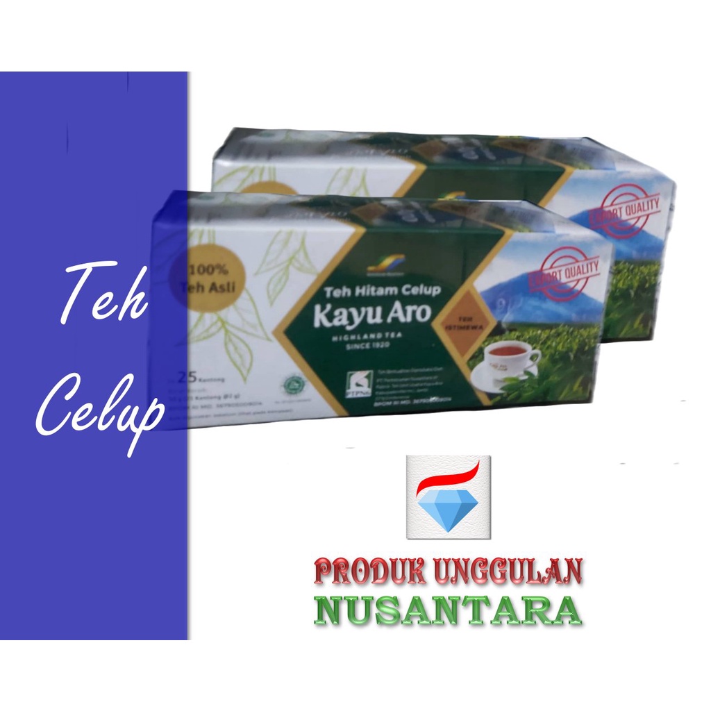 

Teh Celup Kayu Aro Original - Teh Kerinci - Jambi Highland - Black Tea - Sumatera